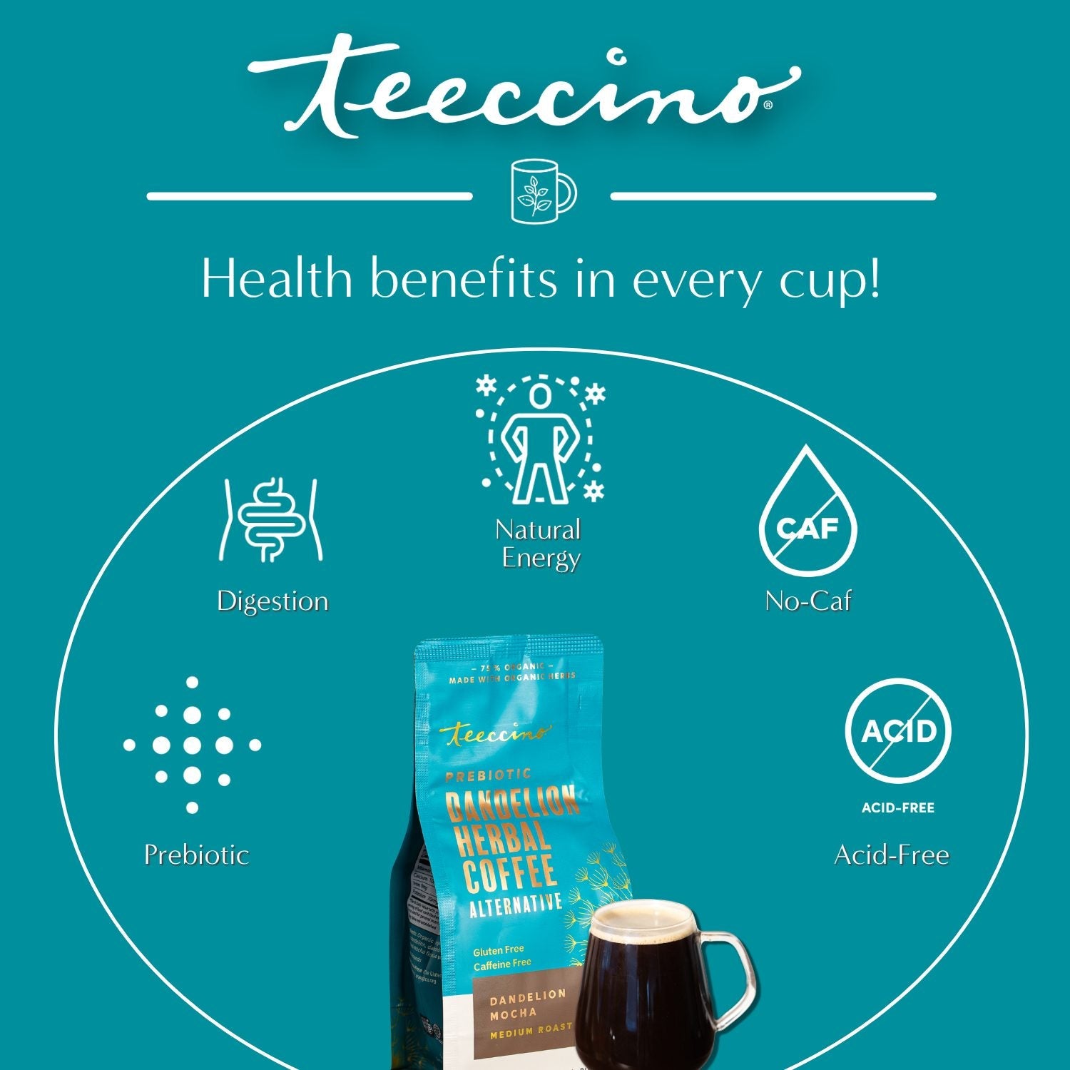 Dandelion Mocha Herbal Coffee